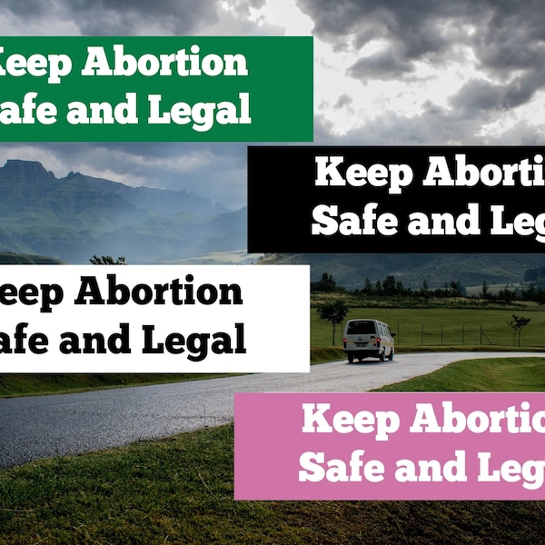 Keep Abortion Safe and Legal Bumper Sticker - Roe v Wade - Abortion Rights - Bumper Sticker