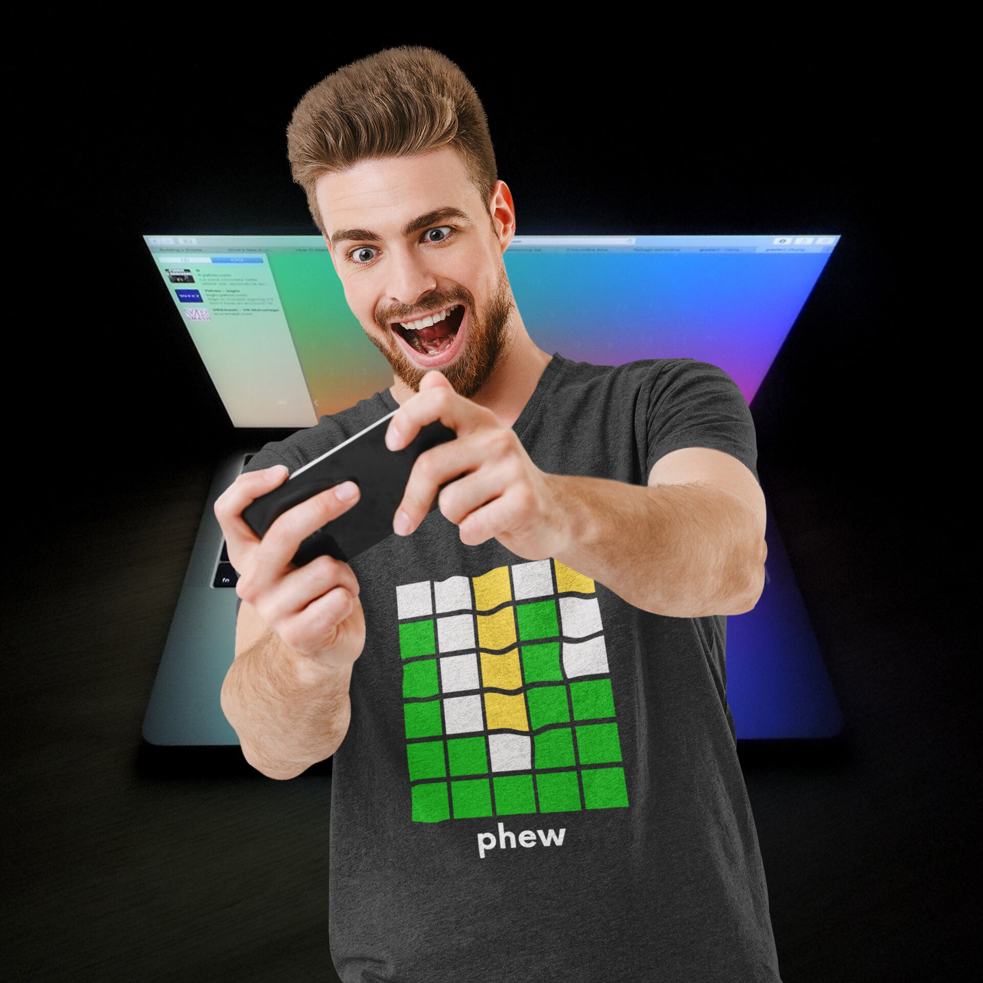 Wordle Tshirt Funny Wordle Shirt Sarcastic Tshirt Phew Etsy