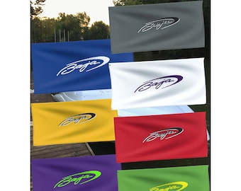 Personalized Baja Boating - Beach towel with Baja Logo - Polycotton Towel (Choose from 2 sizes, any color towel and logo)