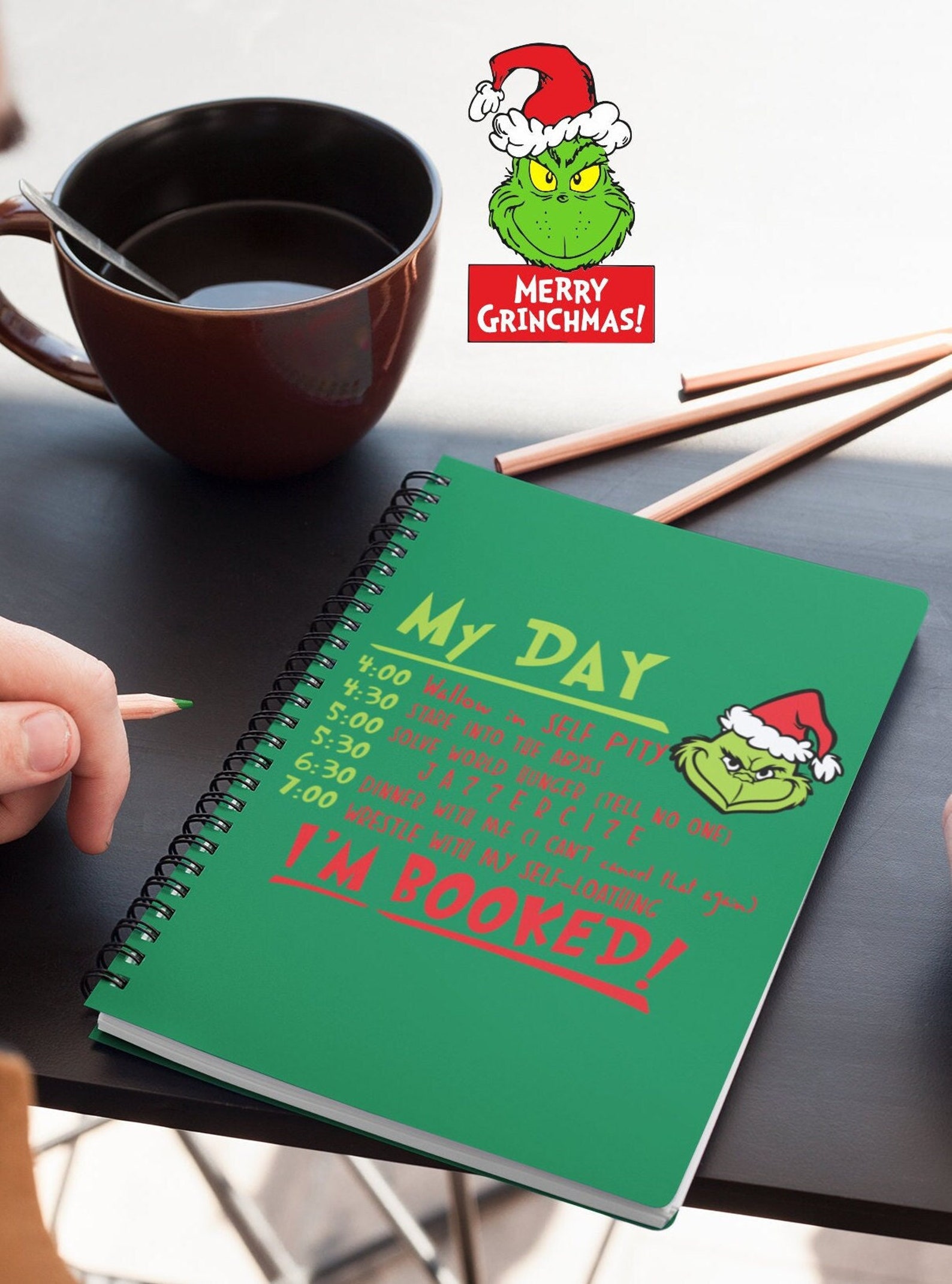 Grinch List Funny Grinch Itinerary Grinch To do List Etsy