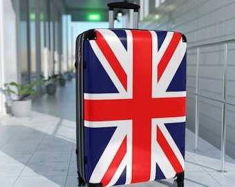 UK Flag Suitcase - British Flag Luggage - Suitcase (Choose from 3 sizes)
