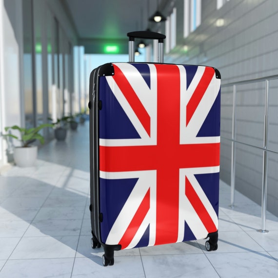 UK Flag Suitcase British Flag Luggage Suitcase choose From 3 Sizes - Etsy