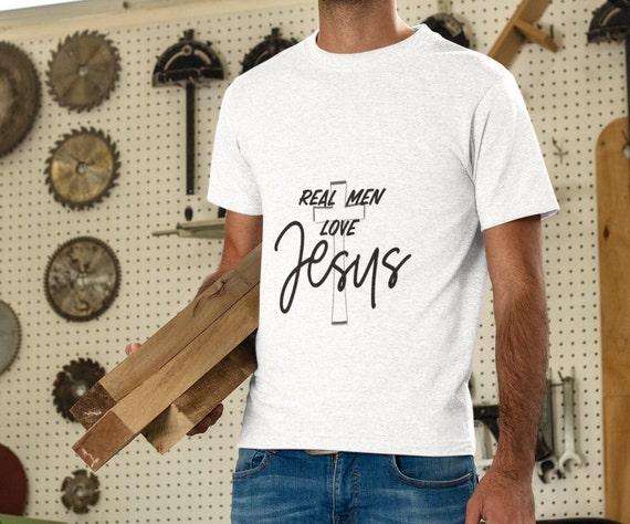 Christian Shirt: Real Men Love Jesus T-Shirt Christian Shirt: Real Men Love Jesus T-Shirt
