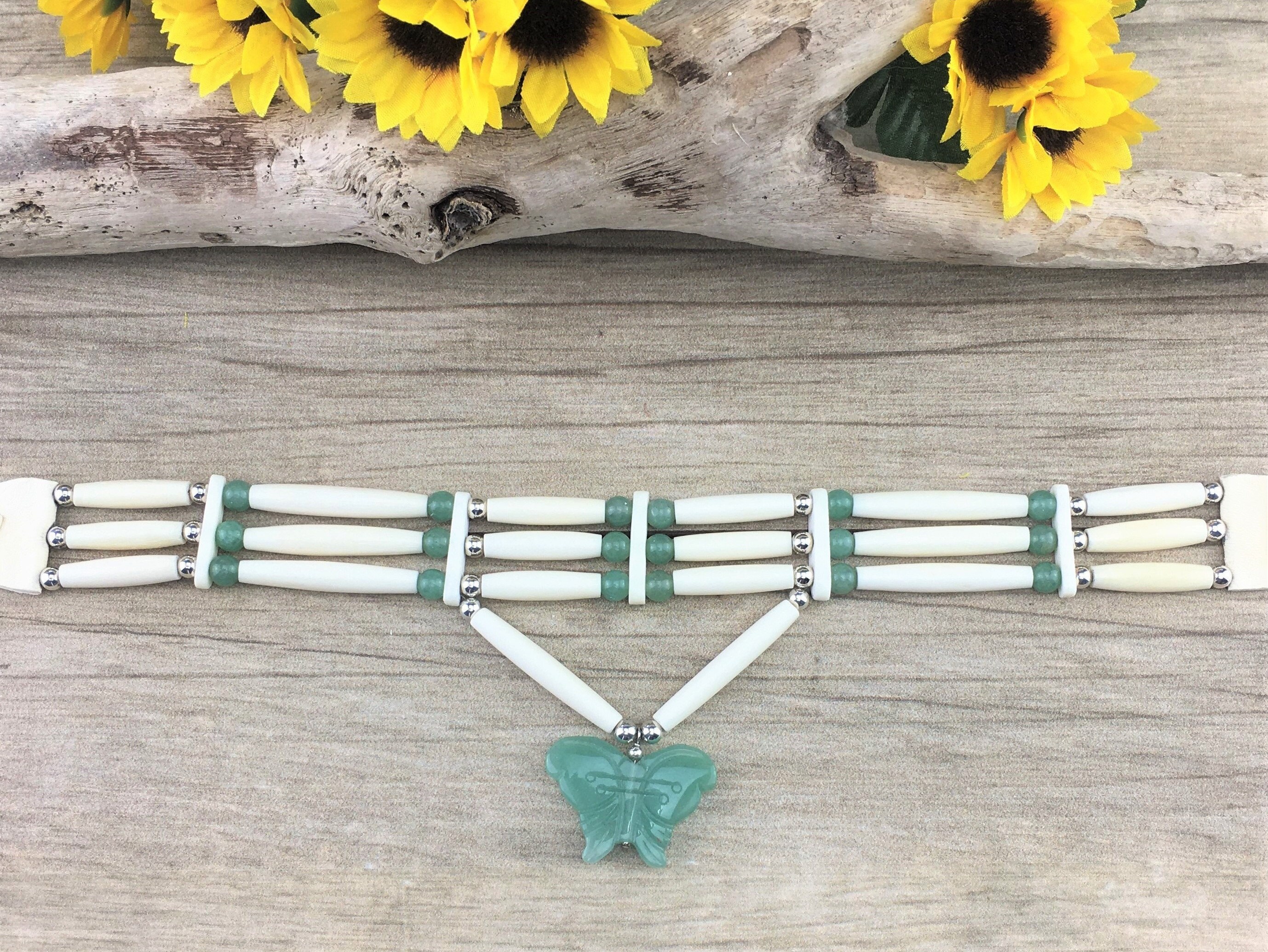 Schmetterling Choker Knochen Choker großer geschnitzter | Etsy