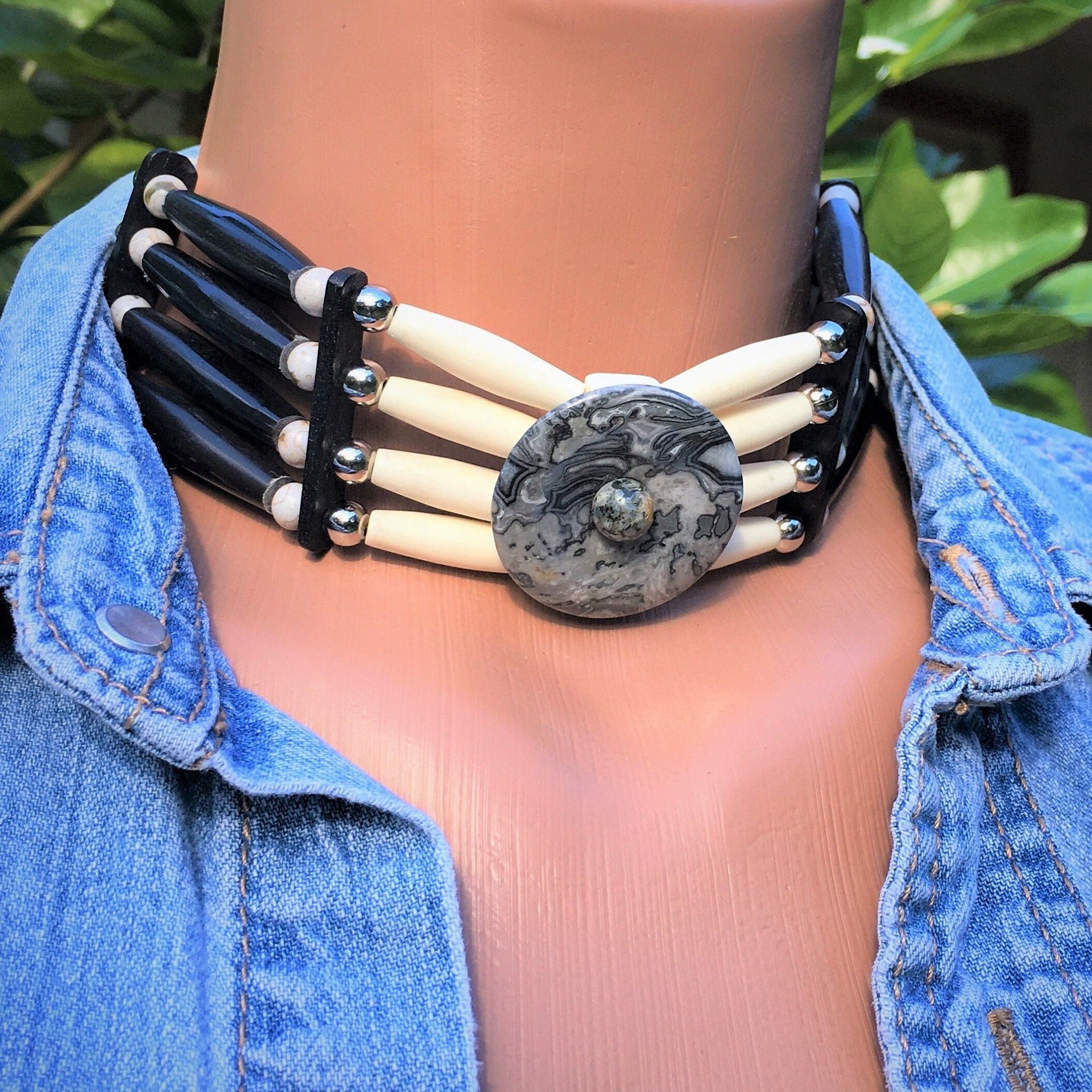 native american choker men
