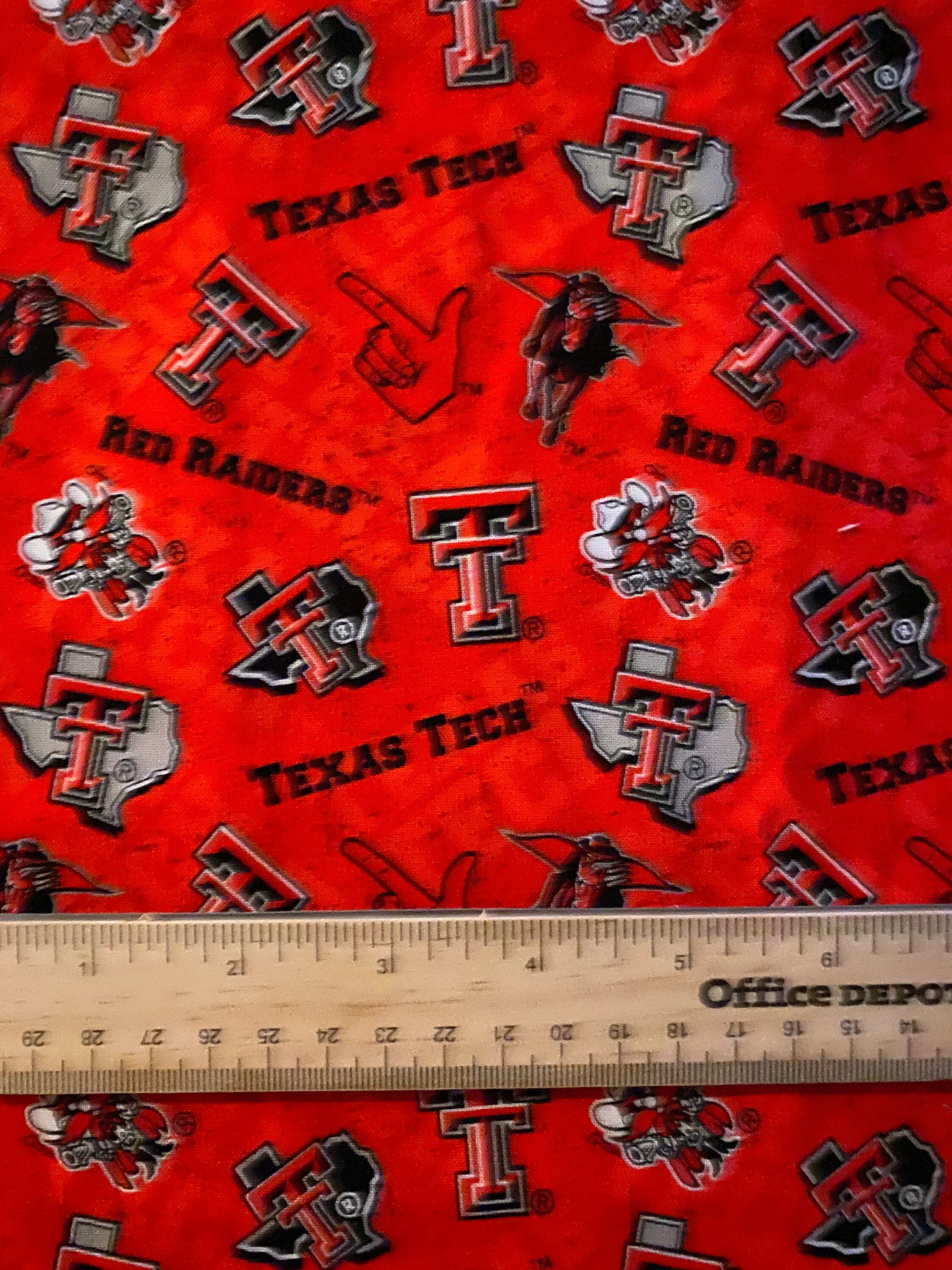 Texas Tech University Licensed Fabric Etsy