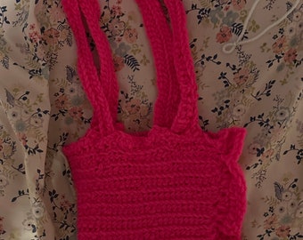 Crochet Purse - Hot Pink