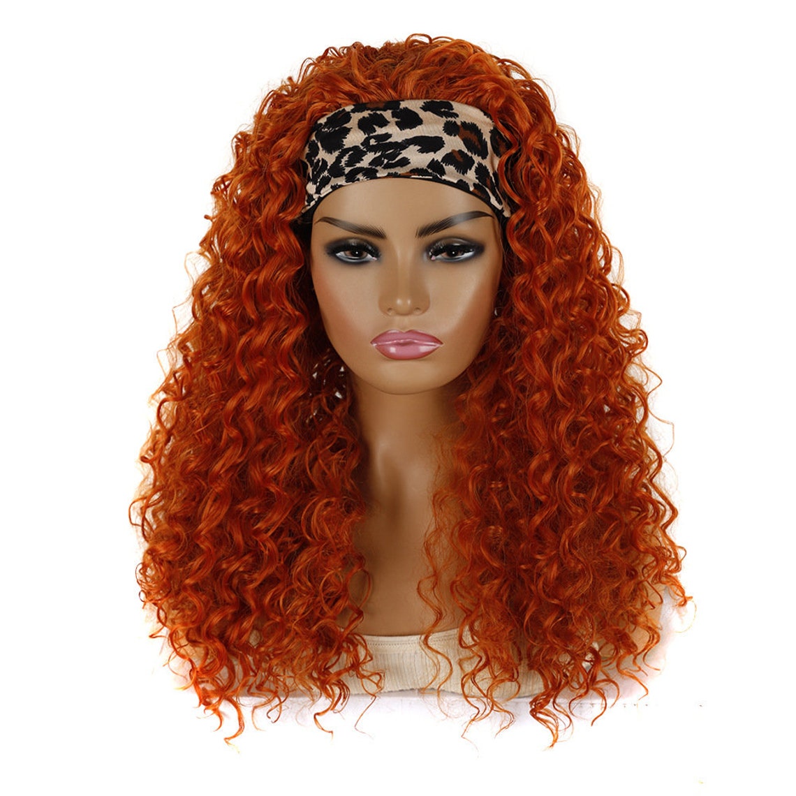 Headband Wig with Bangs Deep Wave get 5 free trendy Etsy