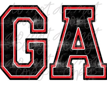 Georgia Digital Design - University of Georgia - UGA Football Design - UGA Shirt Design - Go Bulldogs - Go Dawgs