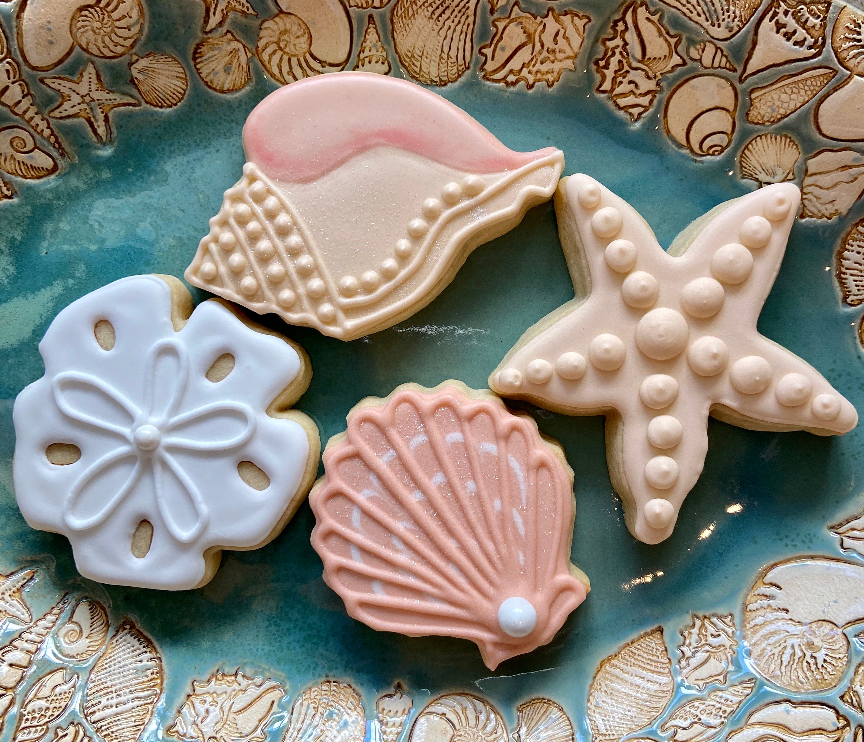 Sea Shell Cookies / 1 Dozen | Etsy