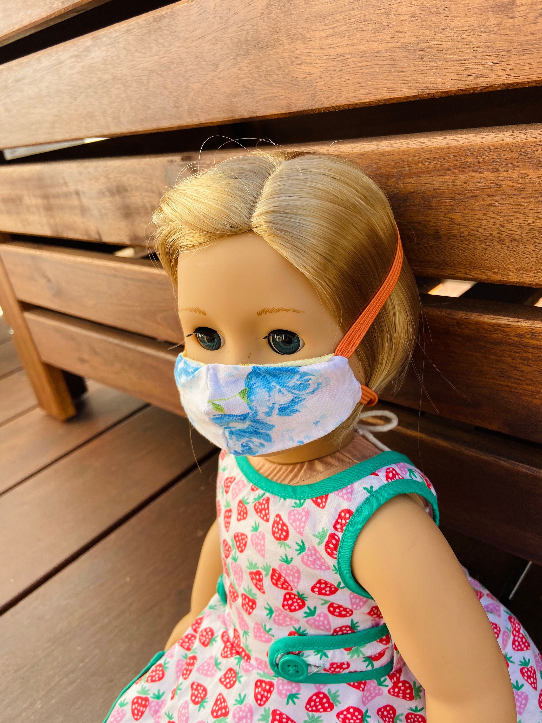 Set of TWO vintage floral reversible American Girl doll cute Etsy