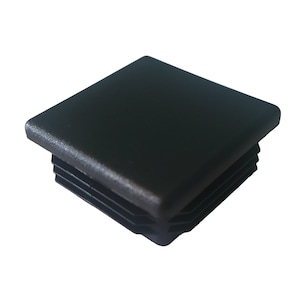 May include: Black plastic square end cap for a square post or pipe.