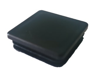 1 1/2" Black Plastic Plug Cap for Square Tube Furniture Insert Glides