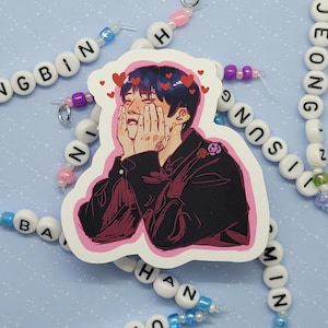 lee know case 143 sticker - stray kids inspired - for deco, laptop, journal