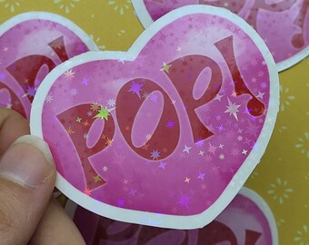 holographic pop! sticker - twice nayeon inspired - for deco, laptop, journal