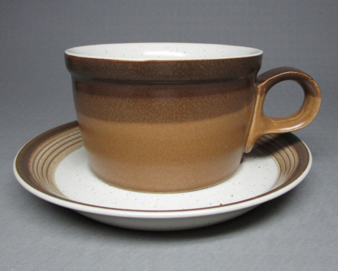 Mikasa Potters Art PF102 Japan Buckskin 4 Cups Four Saucers Etsy UK
