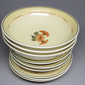 Royal Copenhagen Morgenfrue 9 pieces pottery dinnerware bowl plate etc