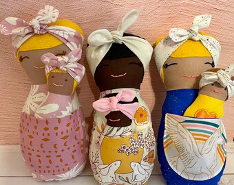 Handmade Mama and Baby Dolls