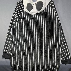 Disney The Nightmare Before Christmas Hooded Pajama Night Shirt Women's L Jack image 3