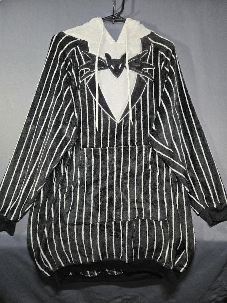 Disney The Nightmare Before Christmas Hooded Pajama Night Shirt Women's L Jack image 2