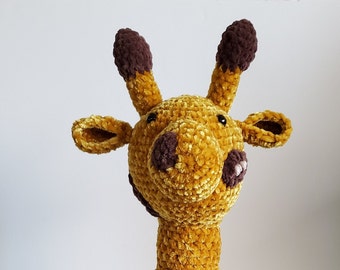 Gold Spotted Giraffe /Crochet Stuffed Animal/Handmade Stuffed Animal /Newborn Gift/Baby Shower Gift/Custom Made / Baby Gift/
