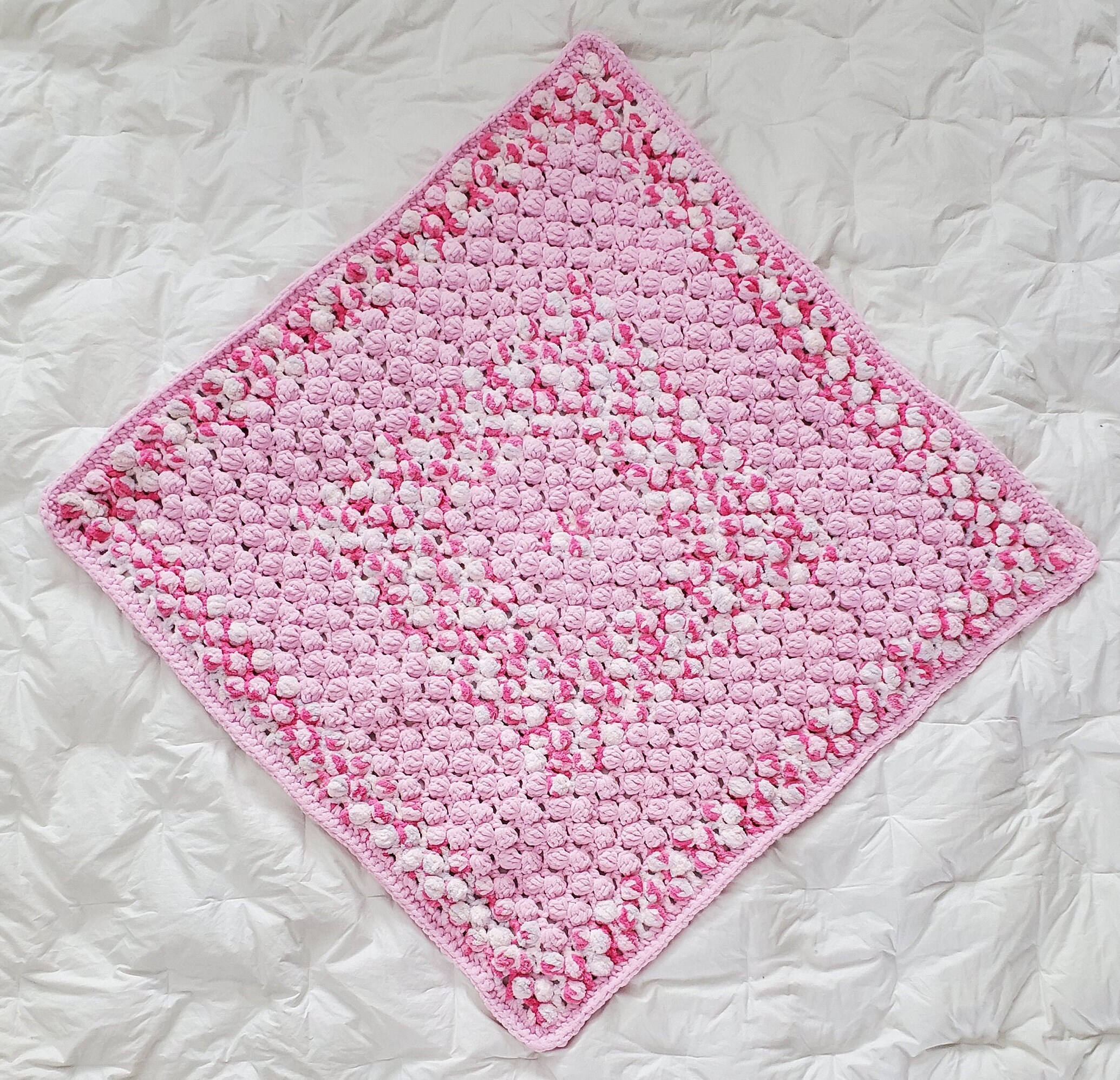 pink bobble blanket