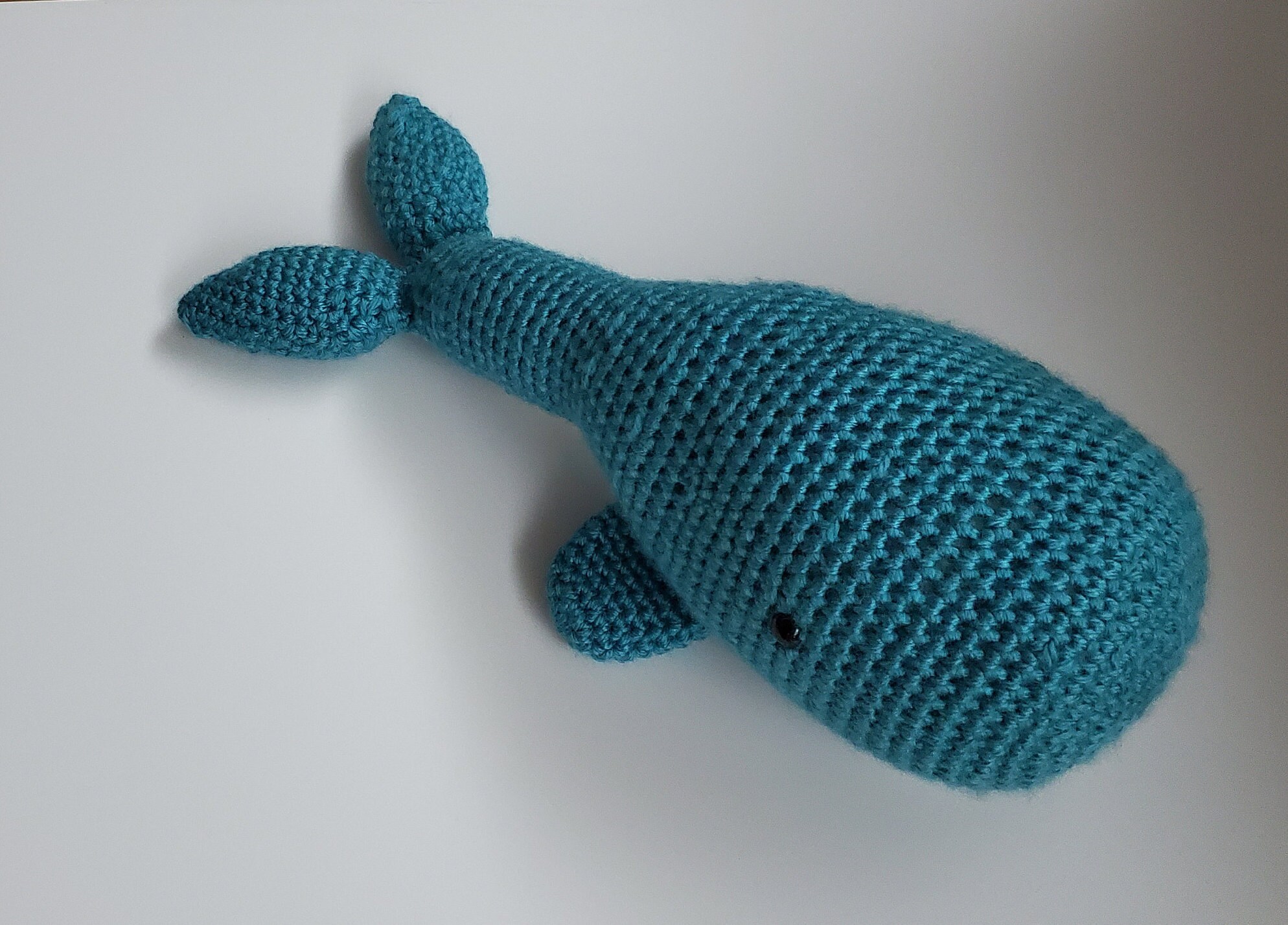 Turq/white Whale /crochet Stuffed Animal/handmade Stuffed Etsy Norway
