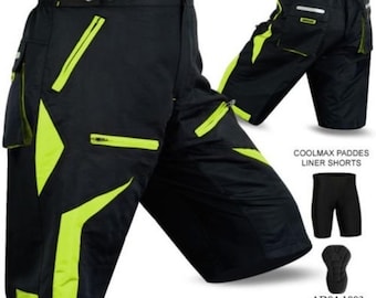 Mens Cycling MTB Shorts, Off Road Downhill Bycicle Shorts.