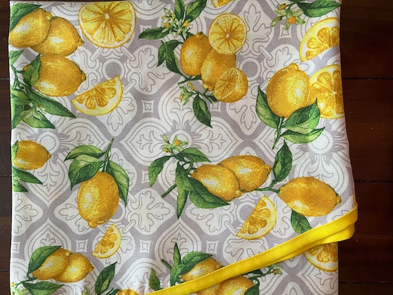 Tablecloth copritavola Marzotto Digital Print Coast Amalfi Brick lemons 