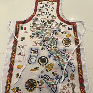 Pasta Apron | Italian Pasta Apron | Pasta in Italy | Pasta Lover Gifts | Adjustable Apron | Italian Gifts