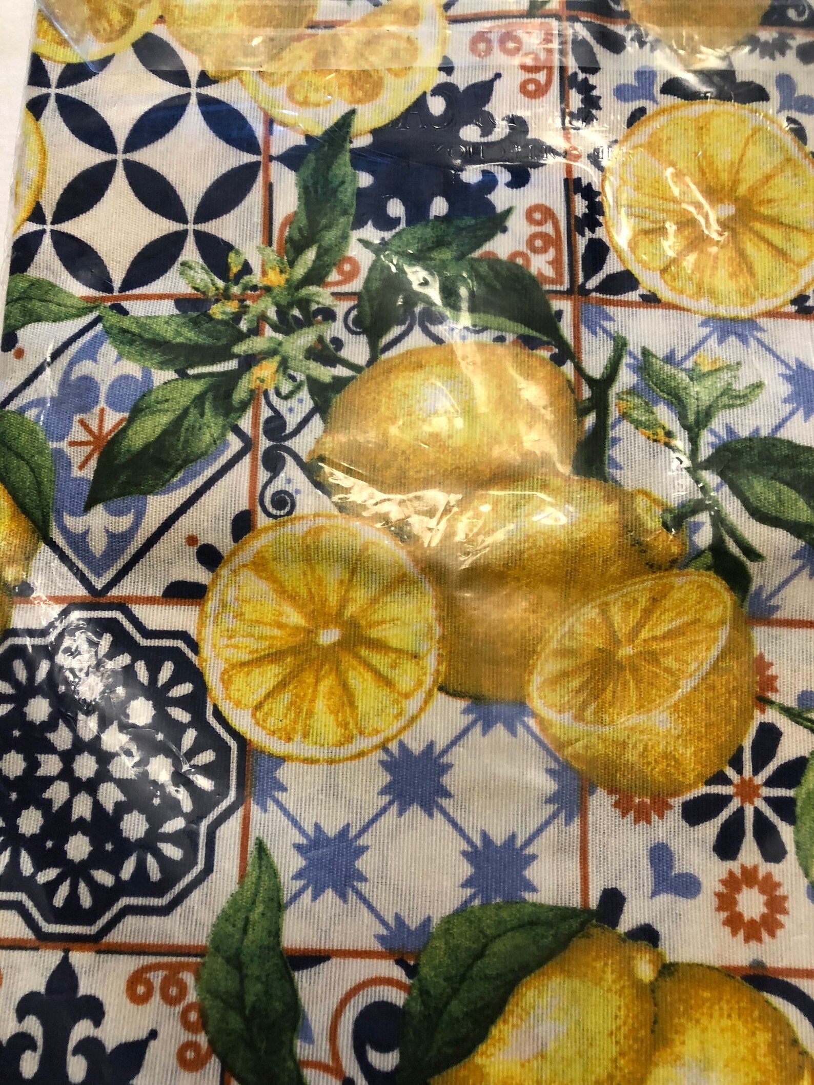 Lemon Tablecloth Made in Italy Etsy