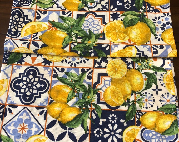 Lemon Tea Towels Made in Italy Etsy