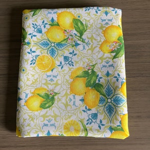 Lemon Tablecloth | Cotton Linens Made in Italy | Tablecloths from Italy | Majolica Designs