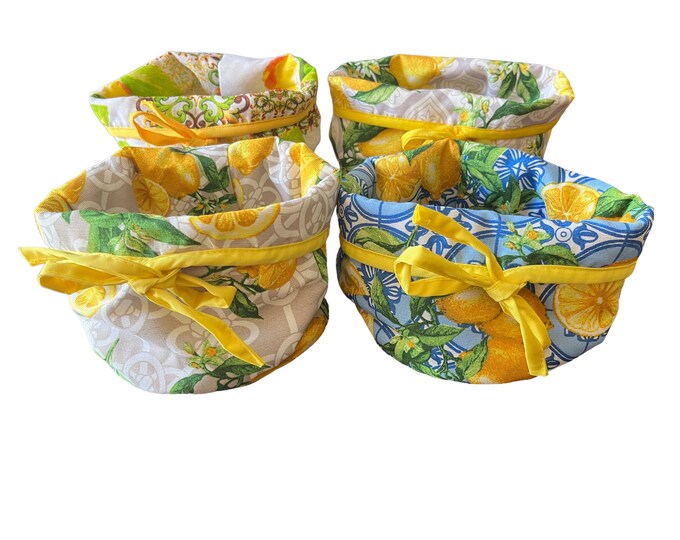 Italian Tile Bread Basket Made in Italy 100 Cotton Etsy