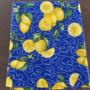 Lemon Tablecloth | Cotton Linens Made in Italy | Tablecloths from Italy | Majolica Designs
