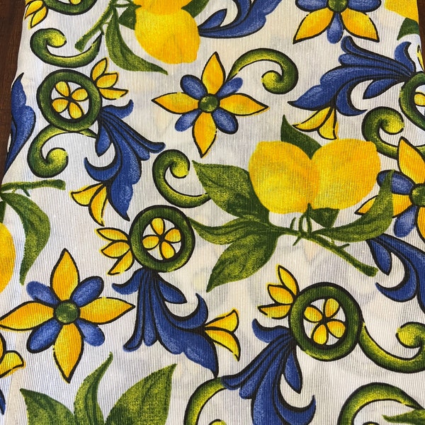 Lemon Tablecloth Made in Italy