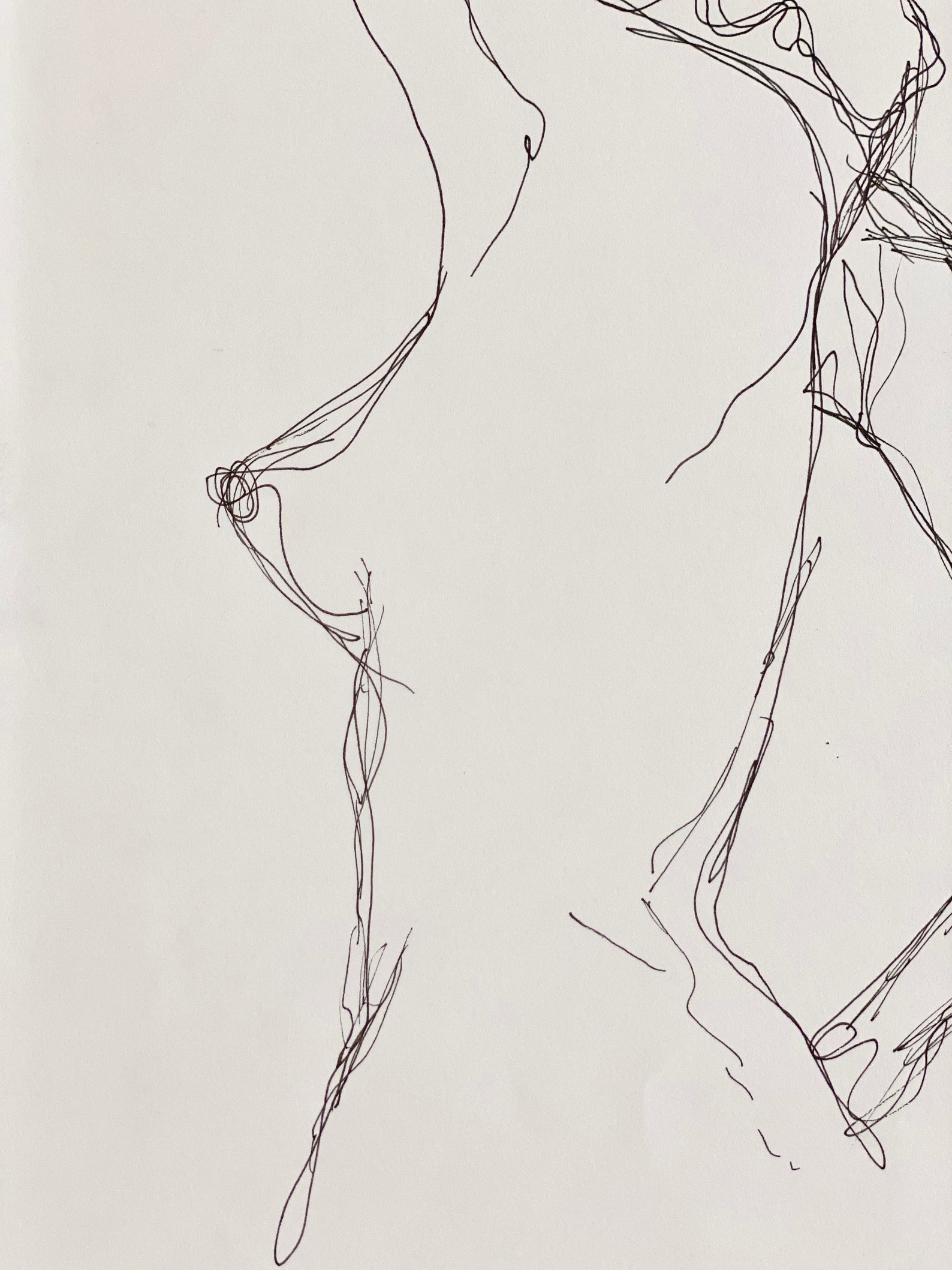 Abstract Female Body NO. 2 Line Art Woman Minimalist | Etsy