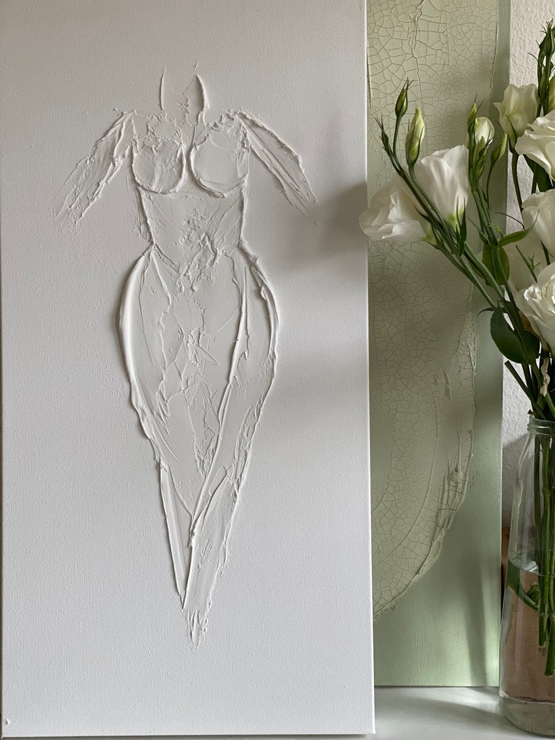 Minimalist Wall Art Female Body Neutral Art Minimalist Etsy