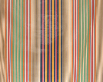 Vintage 1980's P. Kaufmann Inc. Furnishing Fabric 'Mariner Stripe' Colour: Admiral