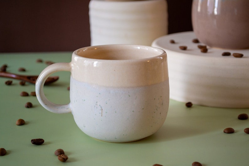 Castoe Pots Belly Mug Approx. 15 oz. Handmade Ceramic Mug Wheel-Thrown Coffee Cup Microwave and Dishwasher Safe Handmade Mug image 5