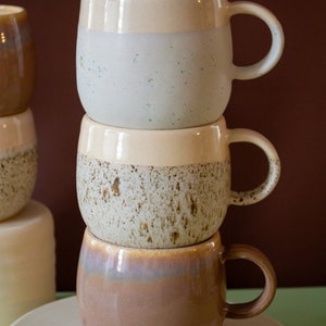 Castoe Pots Belly Mug Approx. 15 oz. Handmade Ceramic Mug Wheel-Thrown Coffee Cup Microwave and Dishwasher Safe Handmade Mug image 6
