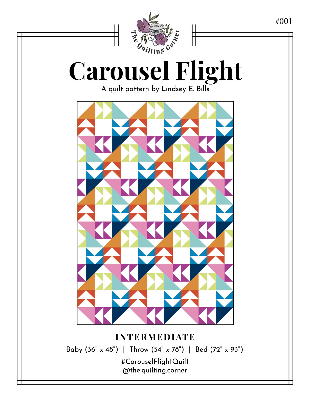 Carousel Flight PDF Quilt Pattern by the Quilting Corner - Etsy