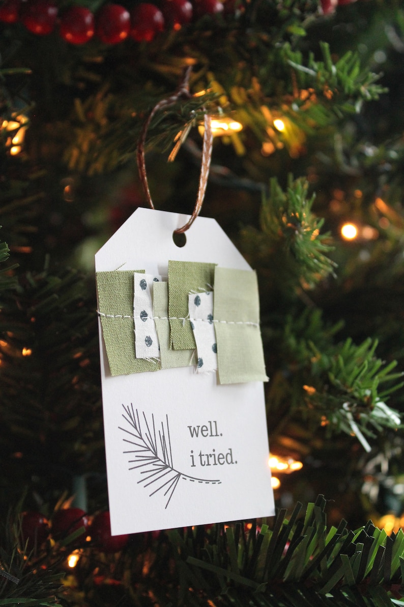 Print-and-sew Holiday Gift Tags DIGITAL Pattern and Templates - Etsy