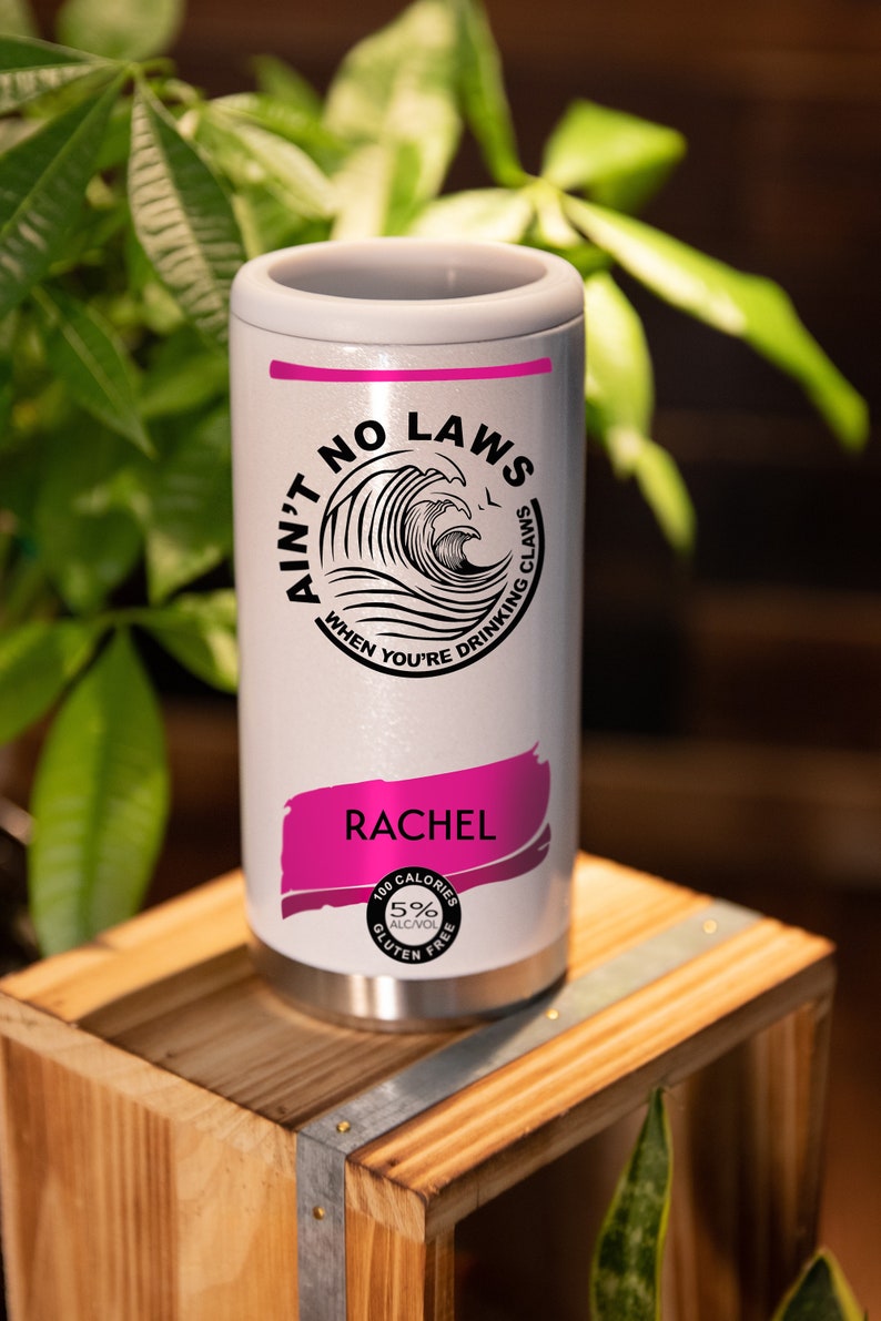 White Claw Inspired Slim Can Coolers Etsy