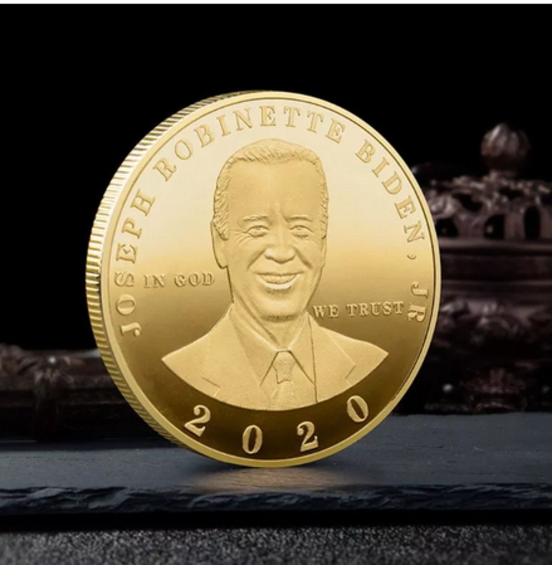 Commemorative Souvenir Coin Challenge Collectible Joe Biden President Etsy
