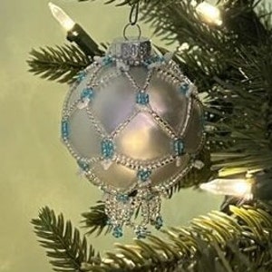 glass beaded ornament, heirloom ornament
