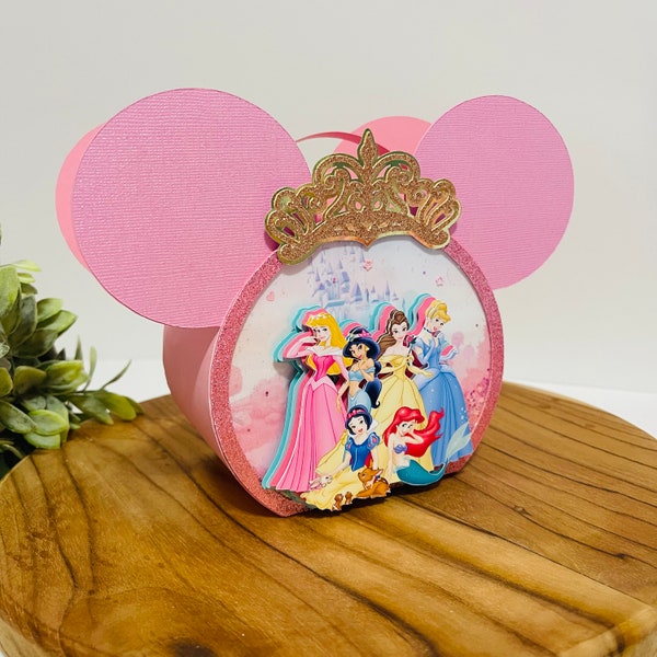 Boîte Minnie Mouse, boîte de bonbons, boîte de bonbons, boîte de dragées, thème princesse, boîte de dragées Minnie Mouse, boîte de dragées Mickey