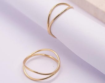 14K Gold Filled Wave Ring