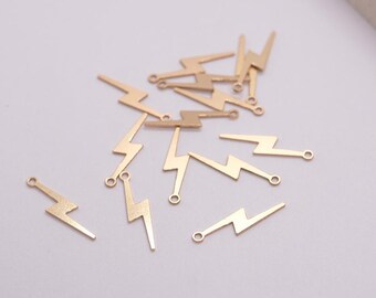 4x16.5mm 14K Gold Filled Lightning Charm
