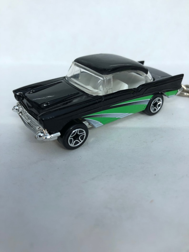 1957 Chevy Bel Air Keychain Key Ring and chain chrome